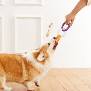 2025 Hot Sale Hond Speelgoed Touwtrekken <span class=keywords><strong>Puppy</strong></span> Tandjes Voor Verveling Druk Zelfspel Hondenvoer Uitgifte Bal Speelgoed Voor Kleine Middelgrote Hond - Product Image 2