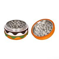 2025 nouveau Design mignon Hamburger broyeur haute qualité en alliage de Zinc tabac broyeur métal fumer broyeurs 4 couches