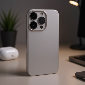 Coque arrière pour iPhone 15 Pro, couleur titane naturel, pièce de rechange - Product Image 3