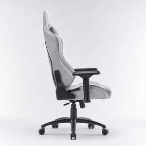 Silla Gamer de Aleación Resistente, Carga Máxima de 150 kg, Silla de Juego con Sistema de Inclinación Multidireccional, Tela Gris, Silla de Oficina Gamer - Product Image 4