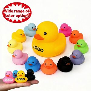 Promo : Série de styles variés, Canards en caoutchouc personnalisés exclusifs, Jouets de bain pour bébés, Jouets de baignoire fantaisie pour enfants avec motifs uniques - Product Image 1