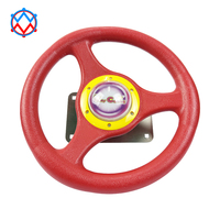 Machine de jeu vidéo d'arcade à monnayeur pour enfants, simulateur de course automobile électronique avec volant en plastique, jeu de conduite Outrun