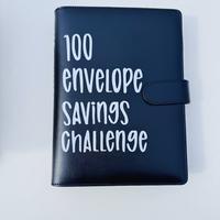 A5 Spiral Style PU Leather Budget Binder Planner Notebook 100 Envelope Savings Challenge Money-Saving Bulk Product
