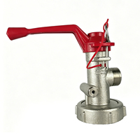 Extincteur à poudre sèche portable de type chariot Safety Plus avec valve de tête en acier inoxydable