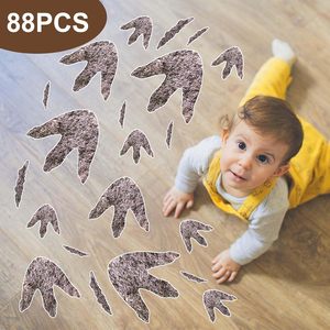 88 Pcs Dinosaur Footprint Wall Decals - Peel & Stick Vinyl Stickers For Kids Room, Playroom Decor - View #5