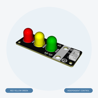 Module de feux de circulation LED, module électronique de signalisation rouge, jaune, vert pour projets éducatifs Arduino STEM