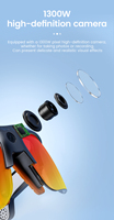 Lunettes intelligentes IA 1300W avec caméra 800 pixels pour prendre des photos et enregistrer des vidéos, appels musicaux, lunettes connectées 1300MP