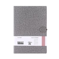 Libreta de Regalo Empresarial con Hebilla Redonda, Bloc de Notas A5 Creativo de Tela y Cuero PU, Registra este Día, Venta al por Mayor Personalizada