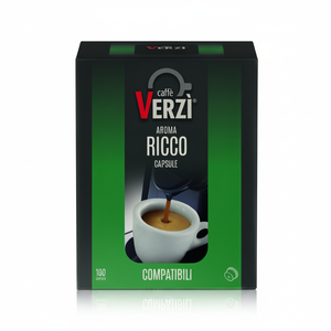 Caffè Verz 100 Capsule RICCO Compatibili con Sistema UNO, Fornitura di Caffè Espresso a 0,14€ per Capsula - Product Image 2