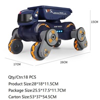AiJH RC Roboterhund Spielzeug 2-in-1 Transportauto Spielzeug Mit Licht Sprühfunktion Ferngesteuertes Spielzeug Intelligenter Hund RC Roboter-Auto