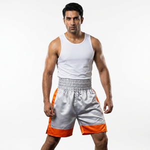 Custom Made 100% Cotton Stretch Breathable Quick Dry Sublimation Printed Boxing Shorts Kick Boxing Muay Thai MMA Martial <b>Arts</b> - Product Image 1