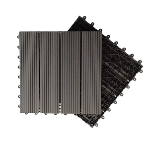 Ngoài trời Vườn WPC <span class=keywords><strong>Composite</strong></span> gạch gỗ 30x30cm sàn decking gạch cho Patio pavers sân sau sân thượng lồng vào nhau gạch - Product Image 3