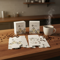 Boîte d'emballage de café de qualité supérieure (Conteneur en papier durable pour la vente au détail et l'expédition)