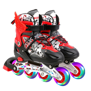 Patins à roulettes en ligne Istaride pour enfants, ajustables, avec lames Tracer et roues lumineuses - Product Image 3