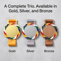 Médaille de compétition sportive personnalisée en alliage de zinc de haute qualité, plaquée or, avec logo 3D, vierge, pour la vente en gros