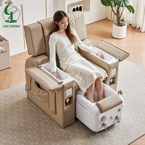 Jincheng Nagelstudio-Ausstattung Rohrloses Fußpflege-Manikürestuhl Luxuriöser Elektrisch Verstellbarer <span class=keywords><strong>Massage</strong></span>-Pedikürestuhl Ohne Wasseranschluss - Product Image 1