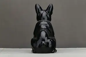 High Quality Minimal Geometric Shape Customized Modern Resin Art French Bulldog Sculpture