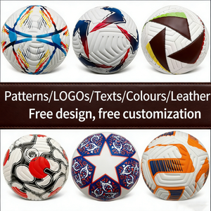Ballon de football tendance en cuir de haute qualité, taille 5, thermocollé, ballon de match - Product Image 3