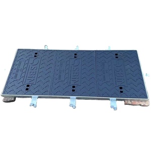 Couvercle de trou d'homme en fer ductile soudé en acier au carbone galvanisé EN-124 C250, utilisé pour l'inspection des télécommunications - Product Image 2