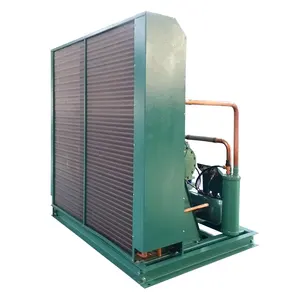 Equipo de condensador de refrigeración de cámara frigorífica pistón refrigerer 5hp unidad de condensación