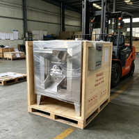 Torréfacteur à tambour motorisé en acier inoxydable KMEC 100 kg/h 380 V 22,5 kW pour la torréfaction des noix et des haricots
