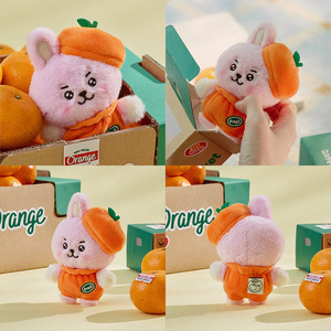 Hot Selling Bt21 Kawaii Anime Orange Series Rj Cooky Plush <strong>Keychain</strong> Cute Shooky Koya Kpop <strong>Keychain</strong> Decoration Girl Gift - Product Image 5