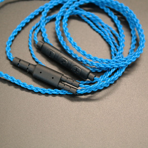 Replacement Audio <b>Cable</b> For Shure Se846 315 425 535 Ue900 Three Button Nylon Tpe Wire With <b>Mic</b> And Volume Control - Product Image 4