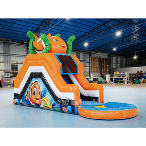 Tobogán Acuático Inflable <span class=keywords><strong>Infantil</strong></span> con Diseño <span class=keywords><strong>de</strong></span> Pez Payaso, con Piscina y Rampa <span class=keywords><strong>de</strong></span> Escalada para Entretenimiento <span class=keywords><strong>Infantil</strong></span> - Product Image 2