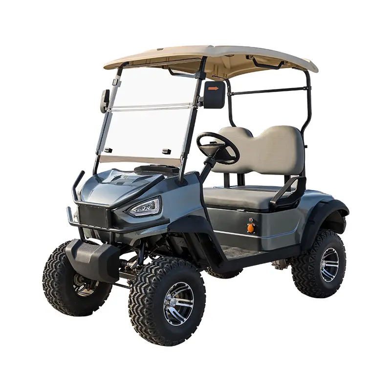 Classic 2 Passenger Electric Golf Cart Vintage Independent Suspension 4 Wheel Disc Brake Electric Golf Carts 2 Seat Golf Carts