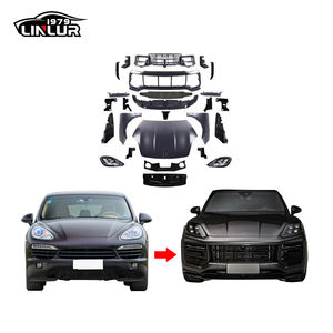 Kit Carrosserie Pare-chocs Avant [1979] 2011-<span class=keywords><strong>2014</strong></span> 958 958.1 Amélioration vers les Kits Carrosserie et Phares de Style Turbo 2024 2025 pour <span class=keywords><strong>Porsche</strong></span> <span class=keywords><strong>Cayenne</strong></span> 958 - Product Image 1