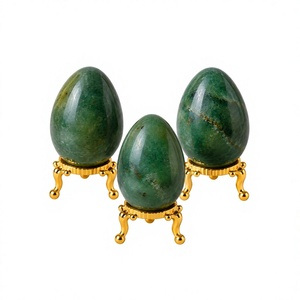 Huevo de Jade Verde Feng Shui, Huevo de Cristal, Decoración de Piedra Natural, Fabricante de Huevos de Piedras Preciosas al por Mayor en India - Product Image 1