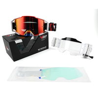 Lunettes de motocross MX901R avec système Roll Off, lunettes de moto, logo personnalisé, anti-buée, protection UV 100%, lunettes de moto tout-terrain MX