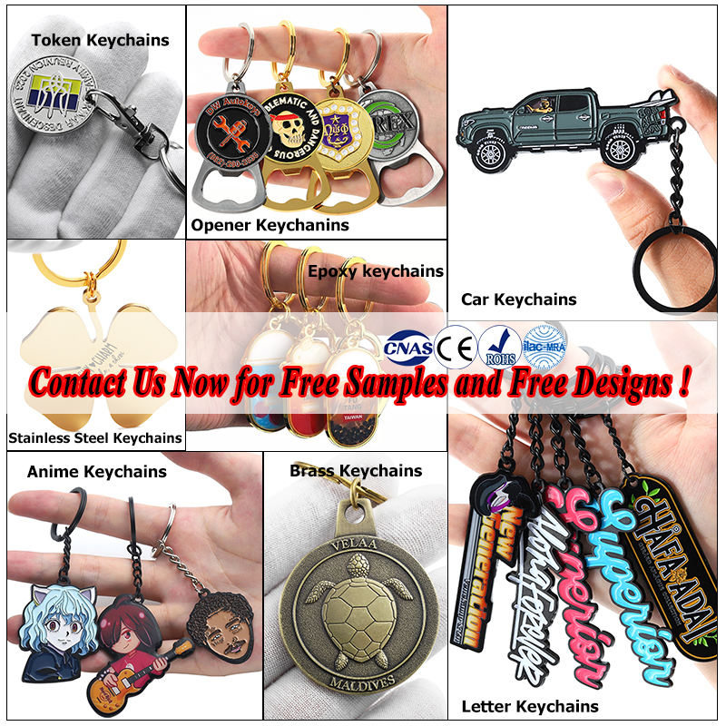 Llaveros aleatorios como muestras