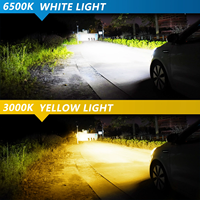 Luz Antiniebla LED de Doble Color de 120W de Fácil Instalación, Plug and Play, H7 9145 880 881 H27 PSX24W 5202 PSX26W P13W, Compatible con Canbus para Subaru