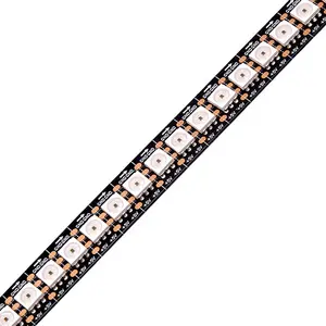 Individualmente 5050 rgb led endereçável pixel apa102 5050smd tira 144led/m apa102c com relógio e cabos de dados