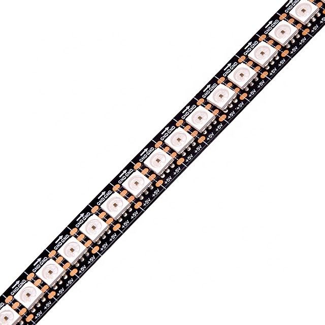 Individually 5050 Rgb Led Addressable Pixel Apa102 5050smd Strip 144led/m Apa102c with Clock and Data Cables