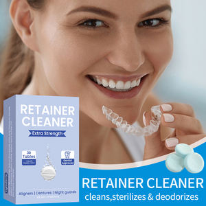 30 Tabletas Limpiadoras de Dentaduras Postizas, las Más Vendidas, 99.9% Antibacterianas, Sabor a Menta, para Dentaduras Postizas Completas y Parciales - Product Image 4