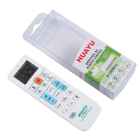 Télécommande universelle pour climatiseur HUAYU K-1089E+L, blanche, 19 boutons, 2 piles AAA, compatible avec toutes les marques courantes