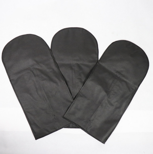 高品质印花透明拉链无纺布假发包装袋带衣架 - Product Image 6