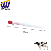 WANJIA 4,5 cm PE Plug de traitement de la mastite bovine, infuseur de tétine vétérinaire, dilatateur de tétine pour ferme laitière