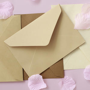 Enveloppes Vintage couleur Pure 6.4 "x 4.5" 120gsm papier cadeau Invitation enveloppes de mariage enveloppes barnales - Product Image 4