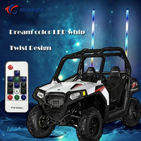 Látigo de luces Led RGB, látigo, Bandera de antena para ATV, UTV, todoterreno, látigo de baile multicolor