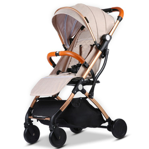 Coches Para Bebes. Poussette pliable de luxe Poussette pour bébé en alliage d'aluminium Poussette compacte et légère Landau pour avion - Product Image 3