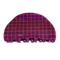 BELLEWORLD – Lot de pinces à cheveux personnalisées à motif écossais violet, barrettes à pois et tartan, accessoires pour cheveux pour femmes et filles