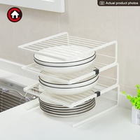 Assiettes de cuisine empilables à 4 niveaux, 3 pièces emballées, support de rangement des épices pour armoire de comptoir
