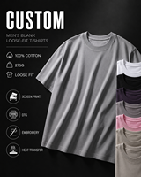 T-shirt Homme en Coton Épais 100% Coton, Coupe Décontractée Épaules Tombantes, Vente en Gros, Tissu Épais, Tee-shirt Oversize en Coton