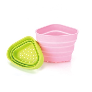 Passoire pliable en silicone pour cuisine, panier filtrant pour égoutter - Product Image 1