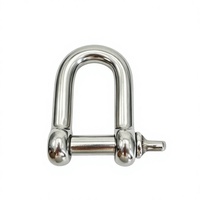 Manille de type D JIS en acier inoxydable 316, matériel marin, 4mm-28mm, toutes tailles, pour bateaux et yachts, directement de l'usine, OEM ODM