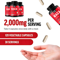 Extractos de Maca Roja, Amarilla y Negra OEM, Suplementos Herbales para la Salud Reproductiva y el Equilibrio Hormonal, Cápsulas de Raíz de Maca al por Mayor