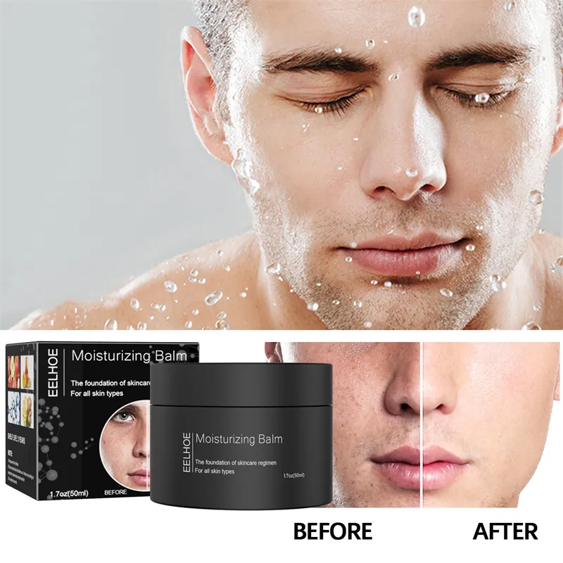 EELHOE 50ml man hydrating moisturizing refreshing balm men face caring pores shrinking cream